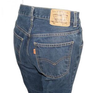 LEVI'S Vintage 882 Jeans, 28, Orange Tab, Blue, Short/Crop length, Mom Waist
